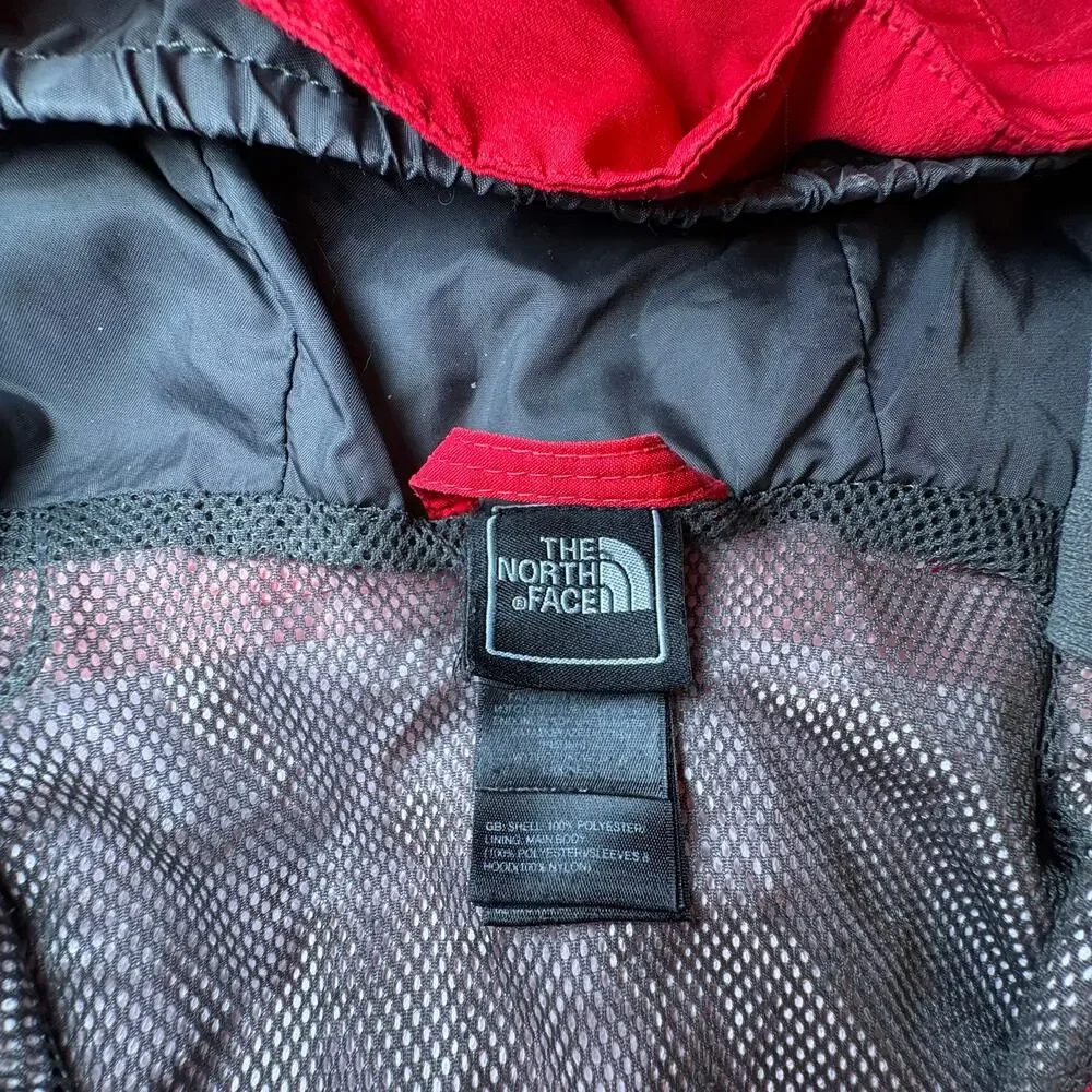 The North Face Hyvent Boys 18 20 XL Waterproof Rain Jacket Red & White